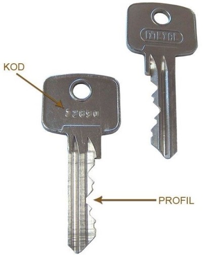 wkładka METAL 41/51 G z gałką klasa A