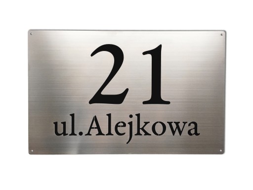Stalowy numer na dom.Tabliczka na dom.