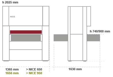 Szlifierka szerokotaśmowa UNITEK NICE 650mm 1NKRT