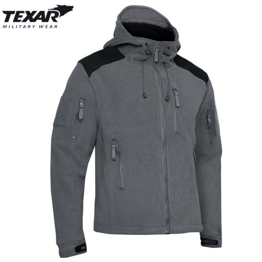 СВИТШОТ TEXAR HUSKY ИЗ ФЛИСА 360г СЕРАЯ КУРТКА