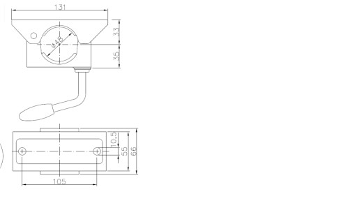 Зажим AL-KO SWIVEL для опорного колеса опоры fi48