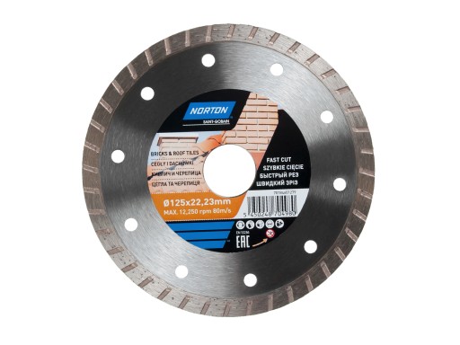 АЛМАЗНЫЙ ДИСК ДЛЯ КЛИНКЕРНОЙ ЧЕРЕПИЦЫ 125мм NORTON 70184601279