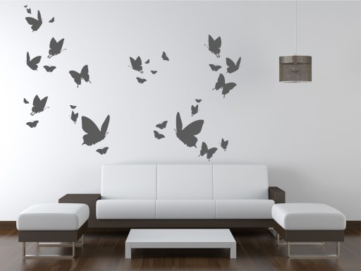 naklejki na ścianę ścienne motyle motylki 60x120