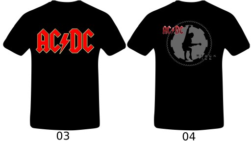 AC/DC T-Shirt Koszulka 32 WZORY !!