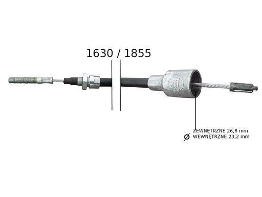 Стяжка тормозного кабеля для BPW Alko 1630/1855 Att