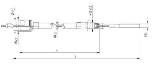 УЗЕЛ ТОРМОЗНОЙ ТРОС BOWden CABLE 730-1630