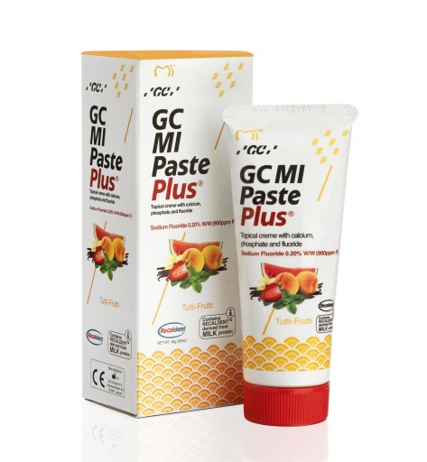 GC PASTE MI PASTE PLUS TUTTI-FRUTTI С ФТОРИДНОЙ ЖИДКОЙ ГЛАЗУРЬЮ 35мл FV