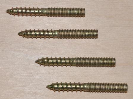 ВИНТОВЫЙ ЗАЖИМ С ДВОЙНОЙ РЕЗЬБОЙ M6X50 M 6 X 50 ДЛЯ TORX ЖЕЛТЫЙ ЦИНК 50 ШТ.