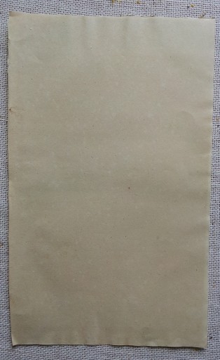 Stary papier czerpany XIX wiek Sagan Żagań 109