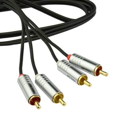 Кабель 2RCA - 2RCA PROLINK Futura Slim 2м