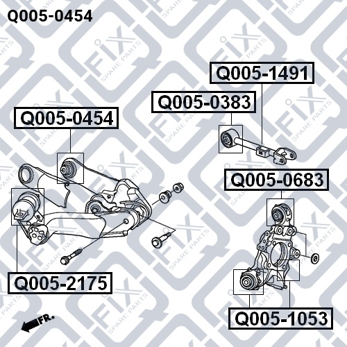 HONDA CR-V III 07- САЙЛЕНТБЛОК ЗАДНЕГО РЫЧАГА