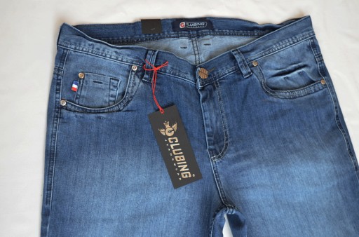 DŁUGIE spodnie Clubing jeans 96-98cm pas L38