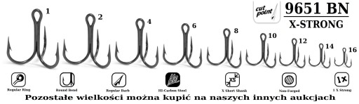 10 x KOTWICZKA X-STRONG VMC 9651BN Nr.8 DO PRZYNĘT