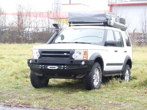 LAND ROVER DISCOVERY 3 ПЕРЕДНИЙ БАМПЕР СО СТАЛЬНОЙ НАКЛАДКОЙ