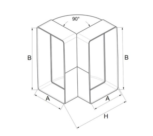 AWENTA ВЕРТИКАЛЬНОЕ КОЛЕНО 55x110 KP55-25