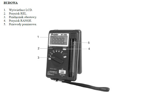 UNIWERSALNY MIERNIK KIESZONKOWY MT-1506 PROSKIT