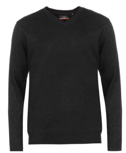 PIERRE CARDIN sweter swetr w serek HIT tu: XL