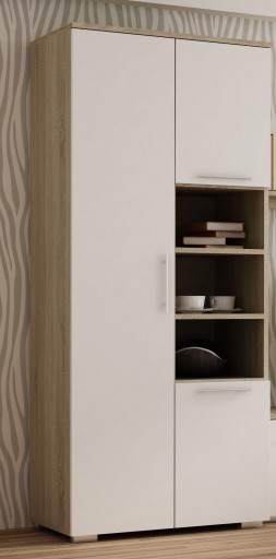 Гардероб APOLLO ПОЛКИ ВЕШАЛКИ 80 СМ SONOMA MATT WHITE