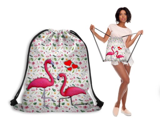 РЮКЗАК СУМКА ANIMALS W-C-09 FLAMINGOS LOVE