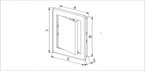 ДВЕРЬ ПЛАСТИКОВАЯ ПВХ 30X30 СМ ANENTA