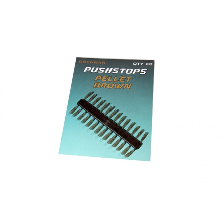 Пробки Drennan Pushstop гранулы коричневые 28 шт.