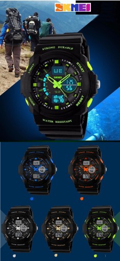 СПОРТИВНЫЕ ДЕТСКИЕ ЧАСЫ ДЛЯ МАЛЬЧИКОВ S-SHOCK LED