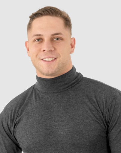 Elegancki Sweter Golf Męski Golfy WXM XXL antracyt