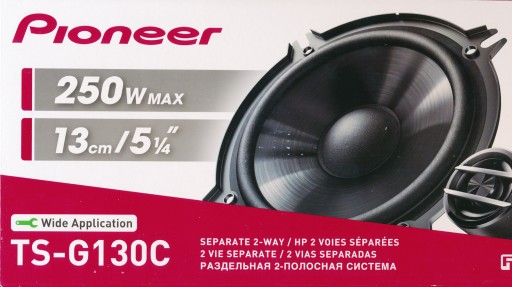 КОМПЛЕКТ Акустических систем PIONEER TS-G130C 250 Вт, 13 см