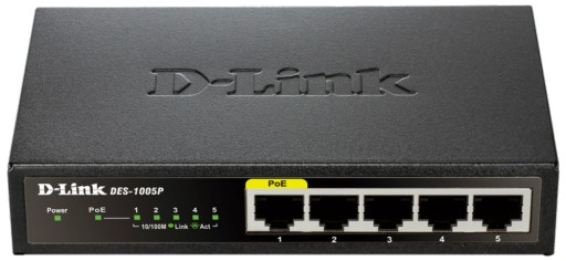 D-LINK DES-1005P PoE-коммутатор 5 портов