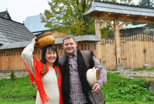 горшок, глиняная емкость для сала, керамическая посуда 0,4 л.