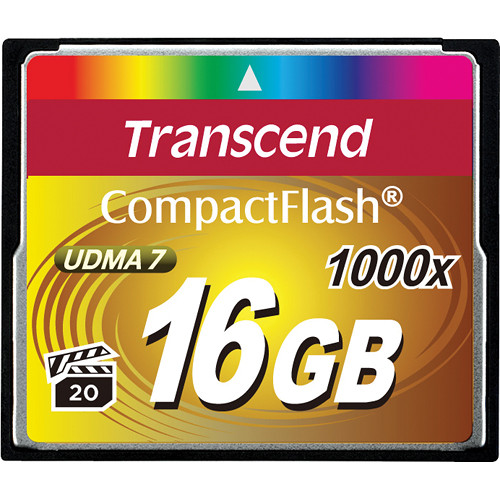 TRANSCEND TS16GCF1000 Карта памяти Transcend 16 ГБ Compact Flash 1000x (Ep