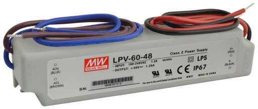 Zasilacz MeanWell LPV-60-48 48V DC 1,25A 60W IP67