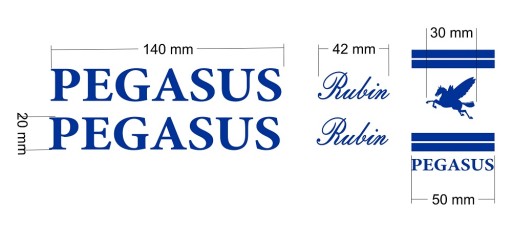 Запасная наклейка PEGASUS RUBIN на велосипед