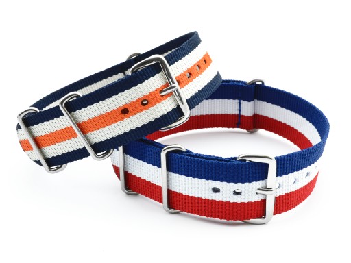 PASEK DO ZEGARKA NATO NYLONOWY 24 MM ECRU KOLORY