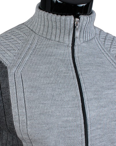 SWETER Rozpinany ZAMEK N58 Szary__3XL_PRODUKT_PL