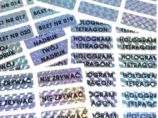 PLOMBA HOLOGRAM TETRAGON STICKER 30x11 1000SZT