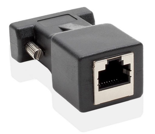 Удлинитель VGA F — RJ45 LAN CAT5 CAT6, витая пара более 20 м