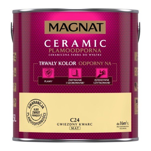 MAGNAT Ceramic farba ścian 2,5L C14 GWIEZDNY KWARC