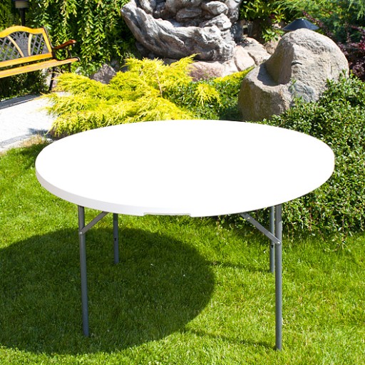 STÓŁ SKŁADANY OKRĄGŁY śr 122 cm cateringowy stolik