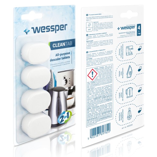 Универсальные таблетки для удаления накипи Wessper CleanTab WES029