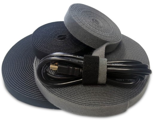 Кабельный организатор липучки Wartes Black Band 10M