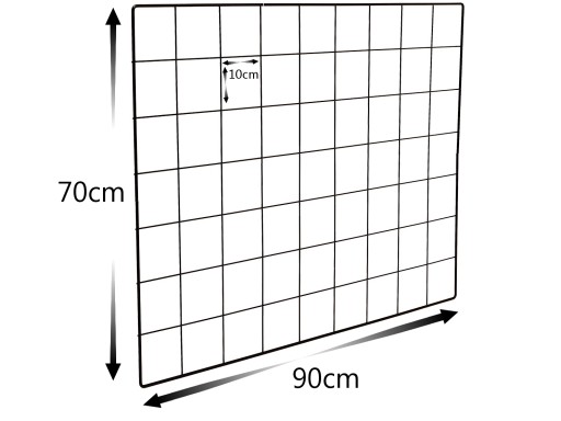 KRATA ORGANIZER NA ŚCIANĘ CZARNA 90x70cm WZM d1