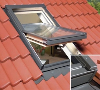 Okno dachowe PVC OptiLight TLP 78x118 RAL 7022