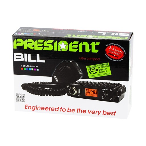 RADIO CB PRESIDENT BILL MINI ASC 10CM MAŁE USB