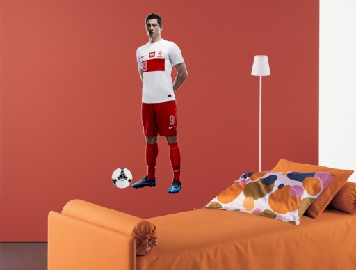 Наклейки на стену с футболистами LEWANDOWSKI 100x31 см