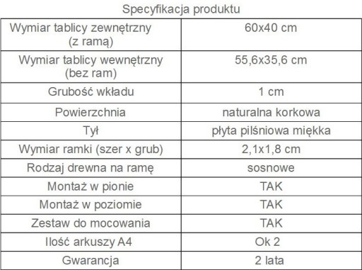 Пробковая доска 60х40 см, 40х60, отличное качество!