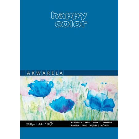 Blok akwarelowy HAPPY COLOR A4 250G 10 ark