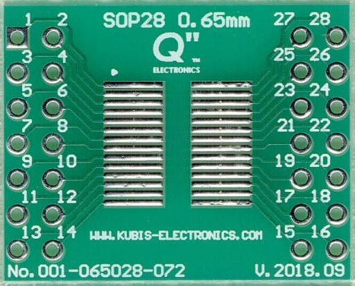 SSOP28, TSSOP28 0,65 мм на 2xIDC2x7