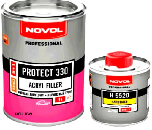 АКРИЛОВАЯ ГРУНТОВКА NOVOL PROTECT 330 1л ЧЕРНАЯ 434