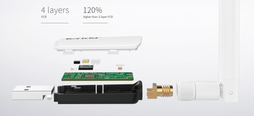 Карта Tenda U1 WLAN — 300 Мбит, съемная антенна